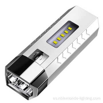 Linterna LED recargable de Mini USB al aire libre impermeable